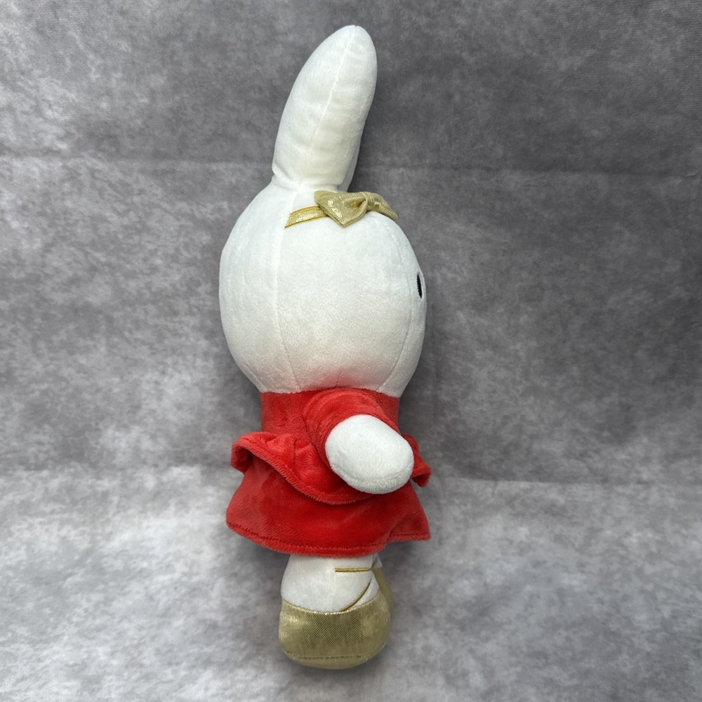 Miffy Christmas Valentines Doll Plush Stuffed Animal Red & Gold Outfit RARE 12" - Picture 5 of 11